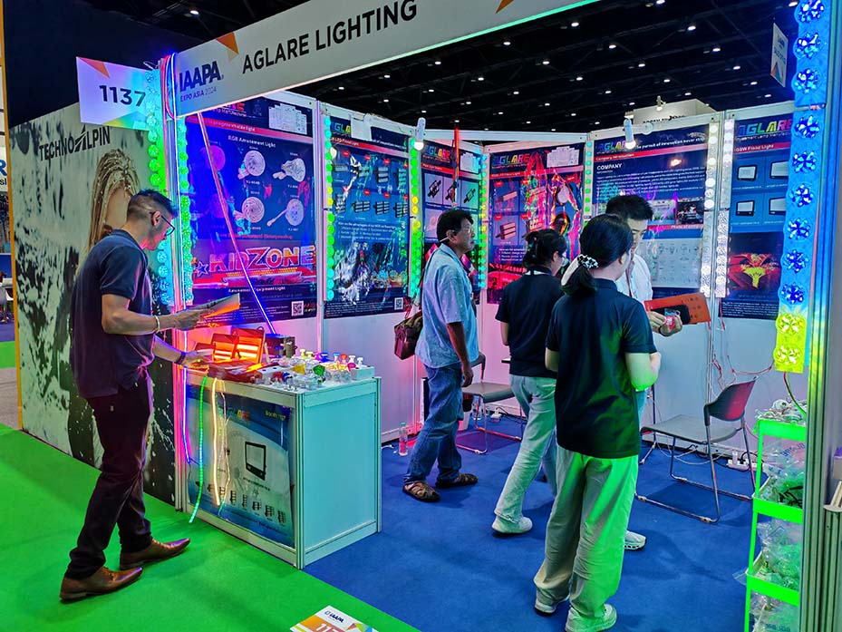 F88星宝照明AGLARE亮相2024 年曼谷 IAAPA 亚洲展览会