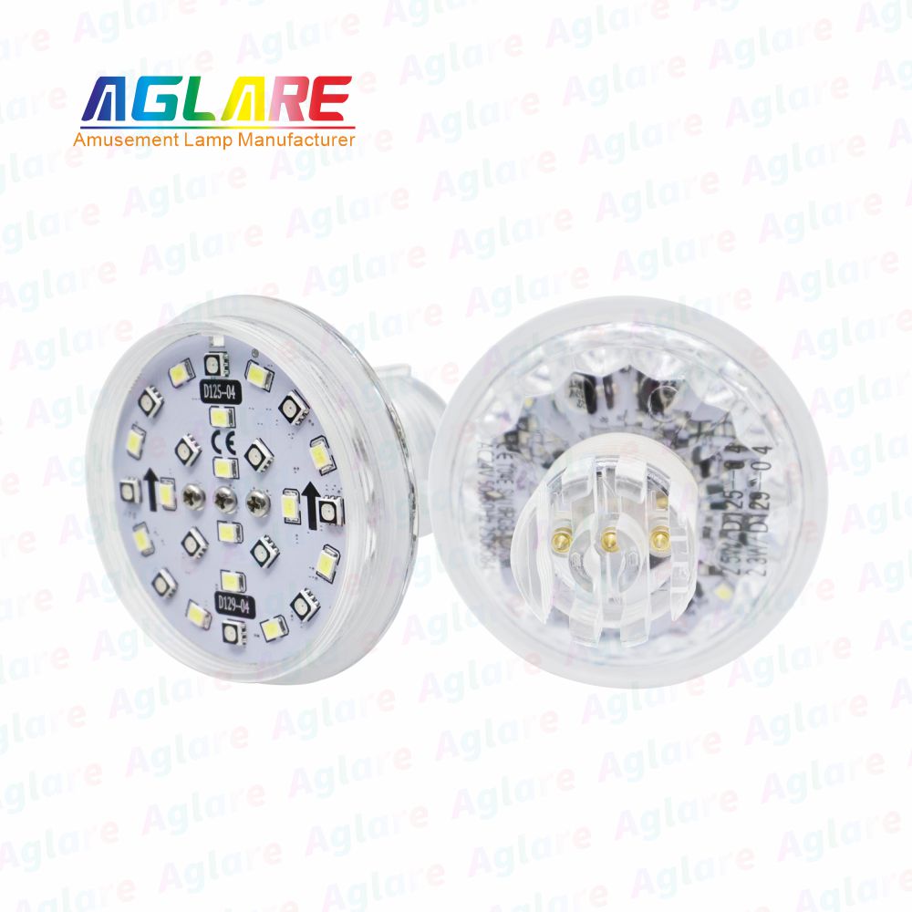 D125 + D129 自动法式 60 mm  RGB+W LED 像素 装璜灯，带 3 芯接口，合用于娱乐照明